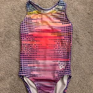 GK ELITE SIMONE BILES GIRLS LEOTARD SZ 7-8